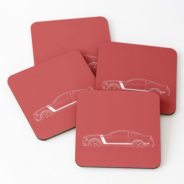 Item preview, 2013 Ford Mustang Boss 302 - profile stencil, white designed and sold by mal-photography.
