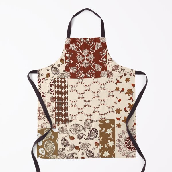 Item preview, Brown,beige ,tribal boho patchwork pattern designed and sold by MariaMarinova.