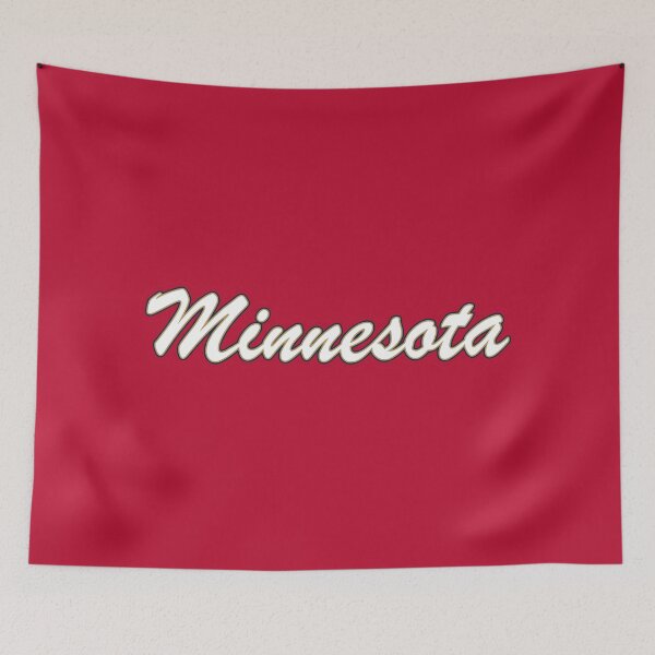 Item preview, Baseball Fan of Minnesota White Gold and Blue on Red designed and sold by gkillerb.