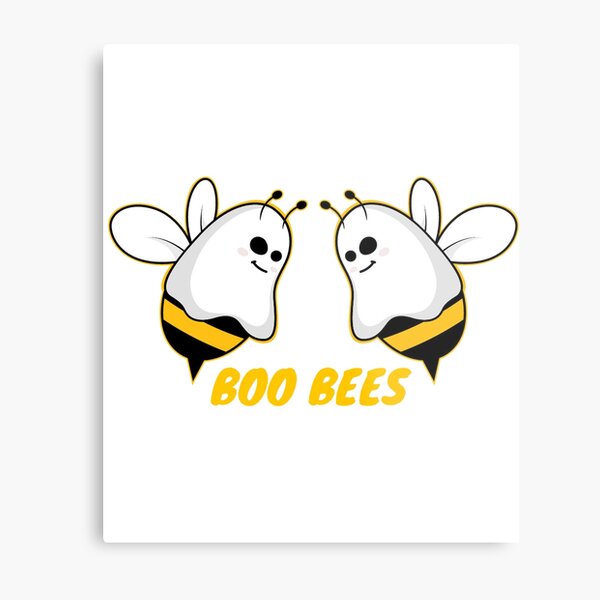 Boo Bees - Halloween Metal Print