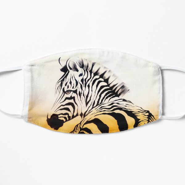 Seated Zebra Flat Mask