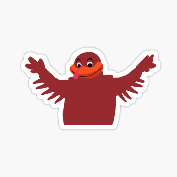 Hokie Bird Mascot Sticker