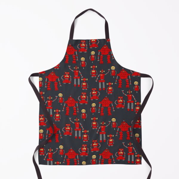 Item preview, retro robot pattern designed and sold by marie scowen.