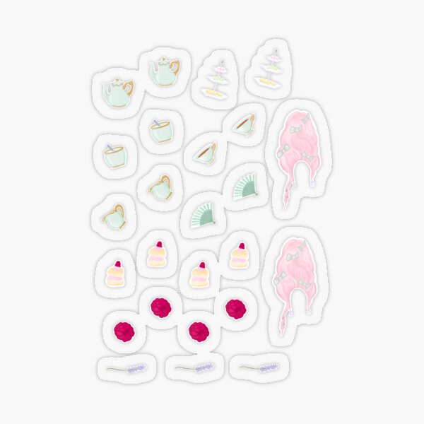 Tea Time Transparent Sticker