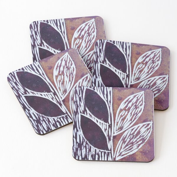 Item preview, Lino talla de hojas designed and sold by CathyB-P.