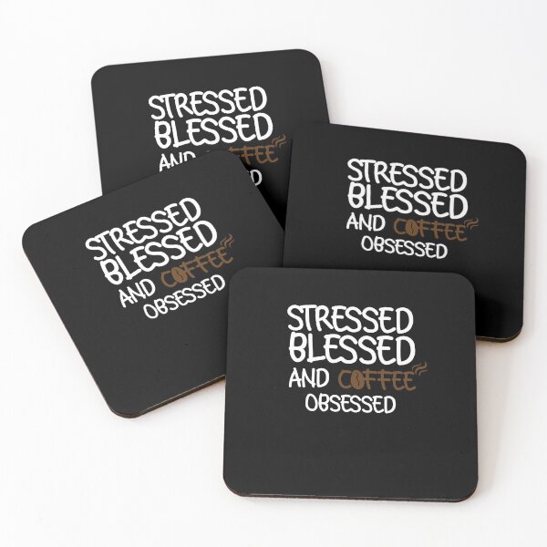 Item preview, Stressed Blessed And Coffee Obsessed : Wife Gift Funny Shirt Shirt Mom Shirt Gift for Wife designed and sold by Mostik Vipo.