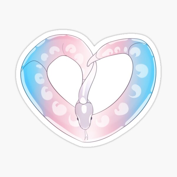 Ball Python Heart (Trans Mystic) Sticker
