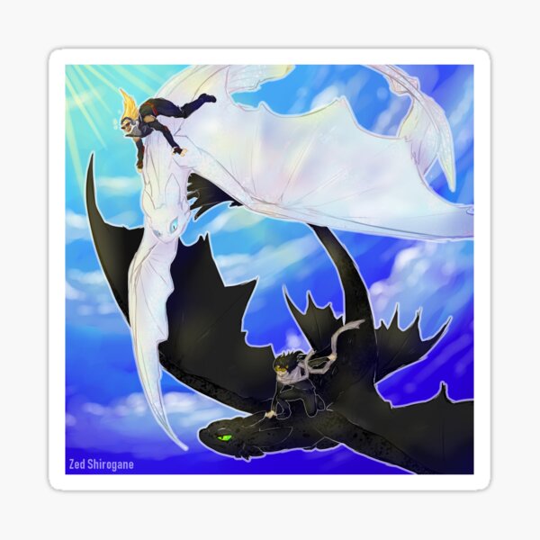 Aizawa & Hizashi Riding Dragons Sticker