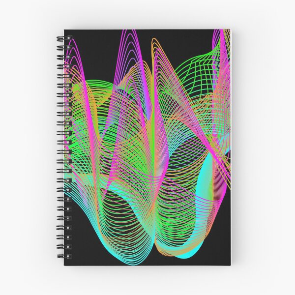 Item preview, Abstract colorful graphic curly lines vector designed and sold by With My Hands By K.