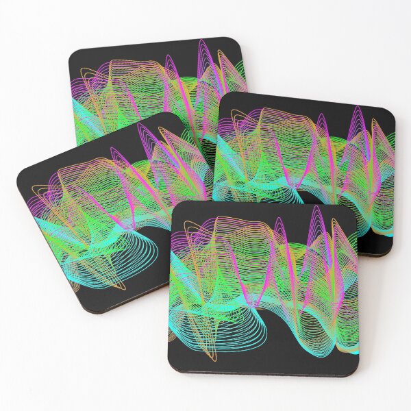 Item preview, Abstract colorful graphic curly lines vector designed and sold by With My Hands By K.