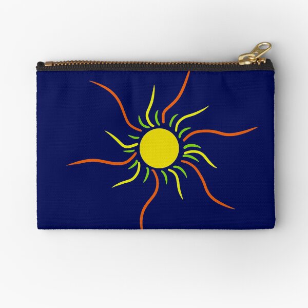 Let the sun shine yellow Zipper Pouch