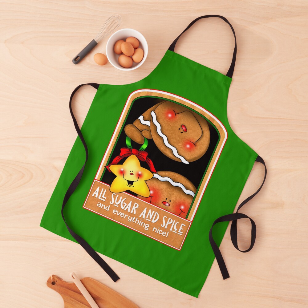 Holiday Gingerbread and Spice Apron