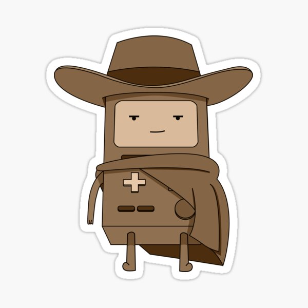 Artikel-Vorschau von BMO Cowboy, designt und verkauft von The British Bunny Hop Shop.