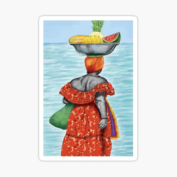 Mujer Caribe Pegatina