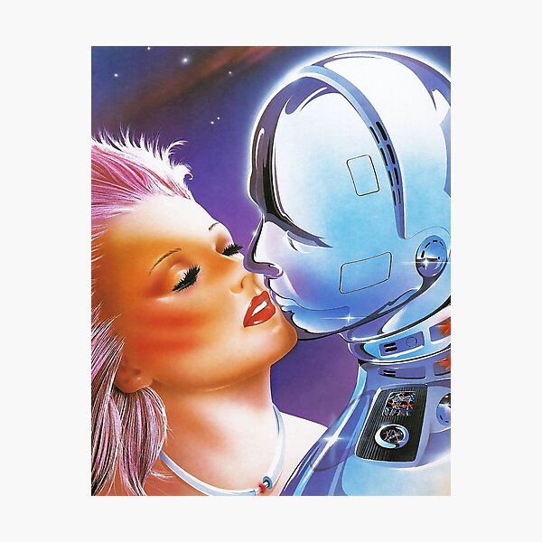 Item preview, Retro 80s Future Cosmic Love Airbrush designed and sold by Retro80sArt.