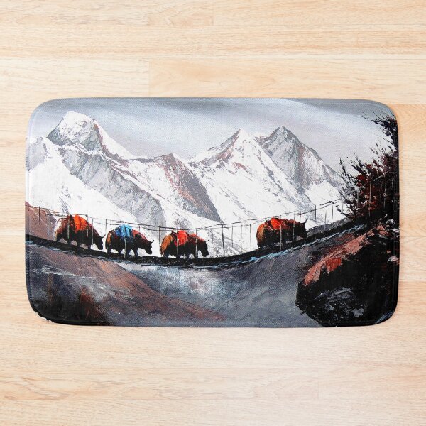 Item preview, Herd Of Mountain Yaks Himalaya designed and sold by Whimsy Art.