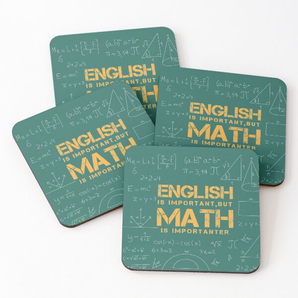 Item preview, English Is Important But Math Is Importanter funny math lovers shirt  designed and sold by MBN02.