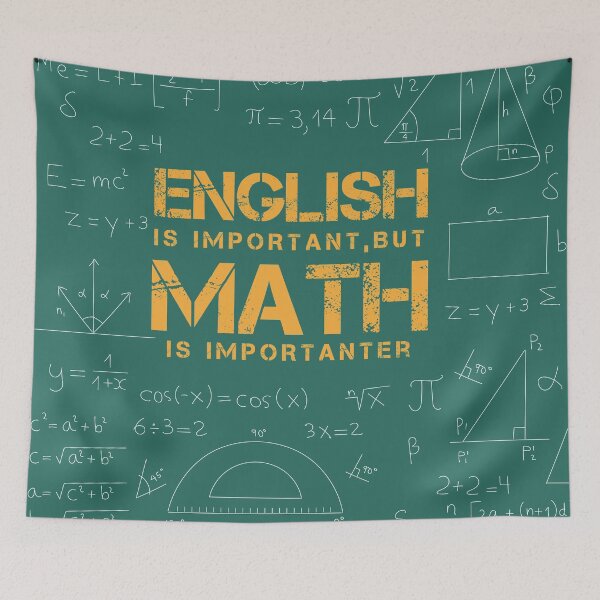 Item preview, English Is Important But Math Is Importanter funny math lovers shirt  designed and sold by MBN02.