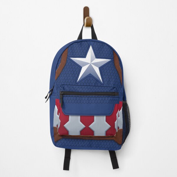 Item preview, Exclusive backpack featuring the iconic American hero 50s style - Perfect for superhero fans and retro style lovers designed and sold by frikybomb.