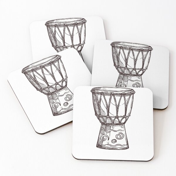 Item preview, Djembe In Black And White designed and sold by PayoutStream.