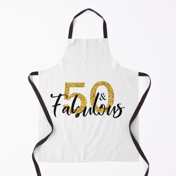 Item preview, 50 Fifty and Fabulous Gold Glitter designed and sold by ColorFlowArt.