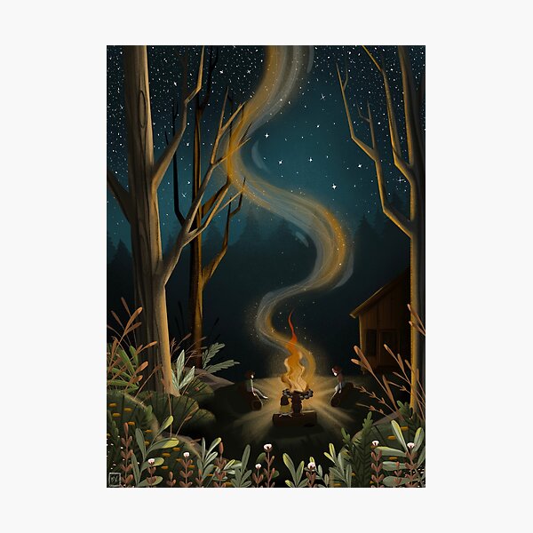 Bittersummer- Campfire Nights Photographic Print