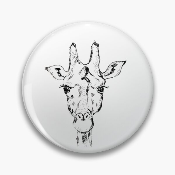 Item preview, Giraffe face designed and sold by KitCatCards.