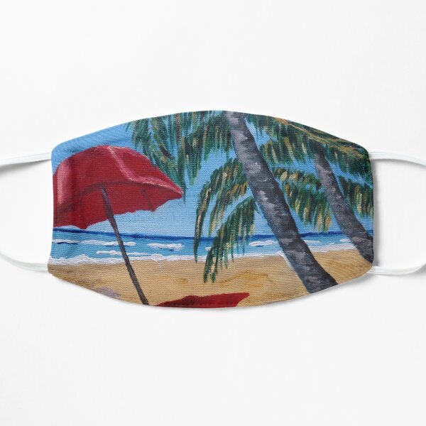 Beach Vacay Flat Mask