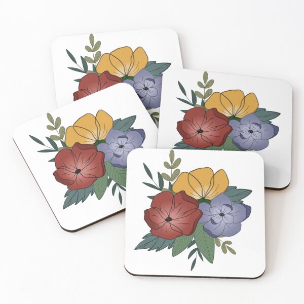 Item preview, Colourful florals designed and sold by Eszter Solyom.