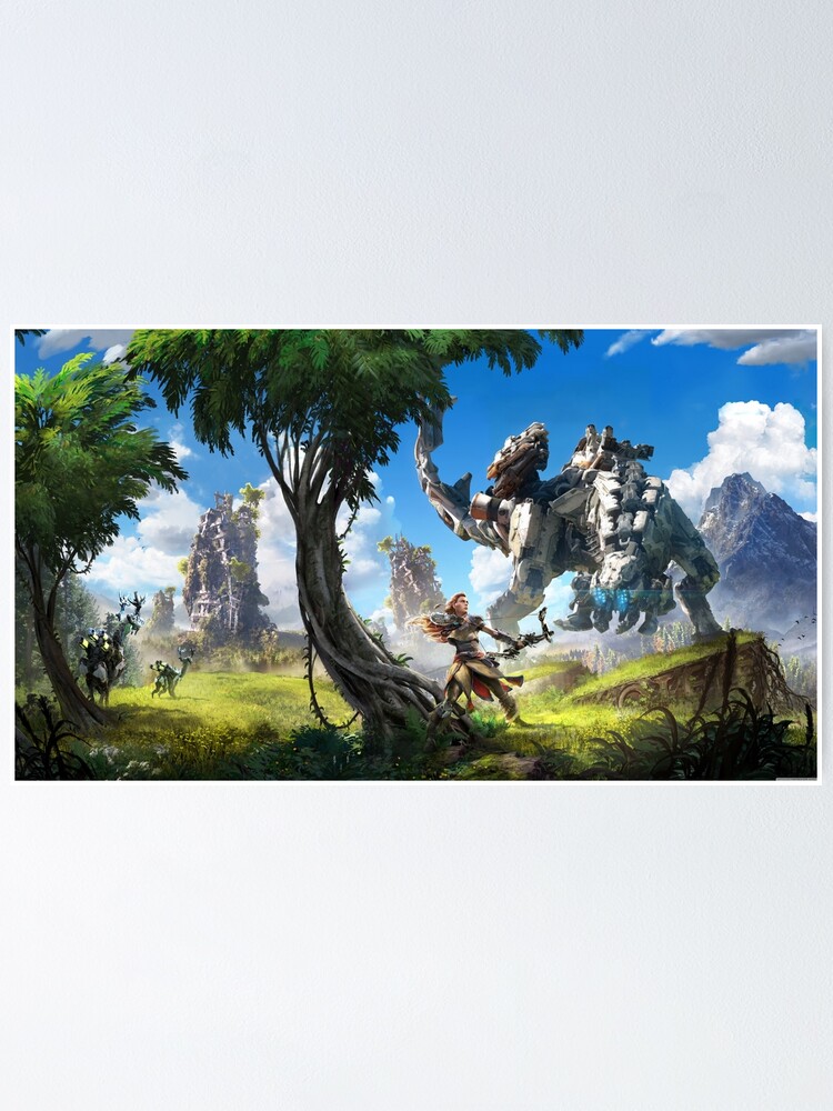 Horizon Zero Dawn Wallpaper Poster For Sale By Pasu979 Redbubble