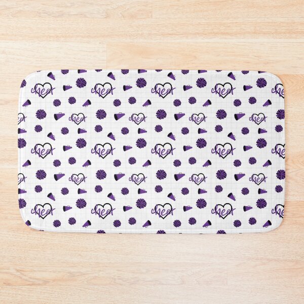 Item preview, Purple Cheer Hearts, Pom Poms, Megaphone Pattern designed and sold by Susan Says.