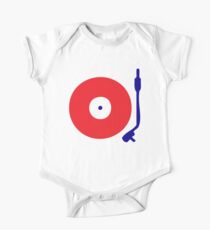 Red White Blue Turntable One Piece - Short Sleeve