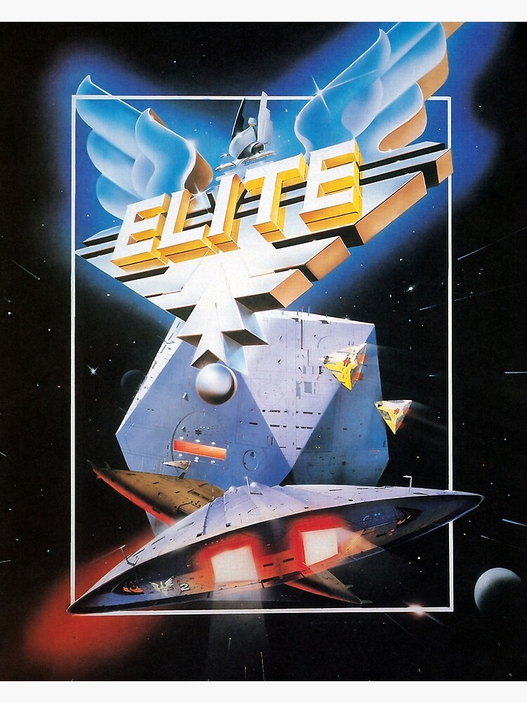 "Retro 80s Elite Space Battle Airbrush" Poster By Retro80sArt | Redbubble