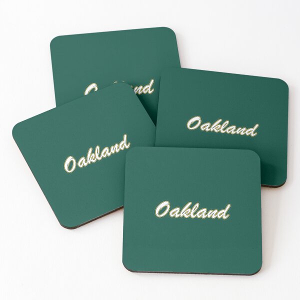 Artikelvorschau, Baseball Fan of Oakland White and Gold on Dark Green entworfen und verkauft von gkillerb.