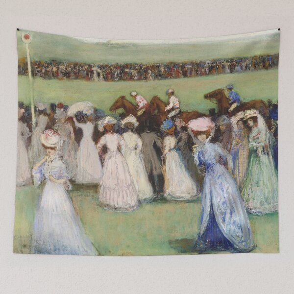 Item preview, Charles Conder - Elegants at a horse race designed and sold by Impressionist Masters.