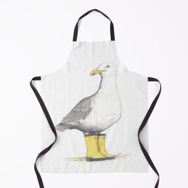 Item preview, Seagull in rubber boots designed and sold by JimsBirds.
