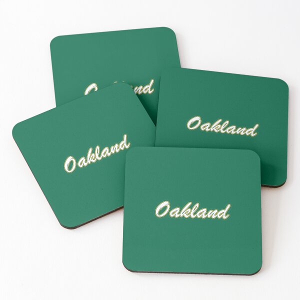 Artikelvorschau, Baseball Fan of Oakland White and Gold on Light Green entworfen und verkauft von gkillerb.