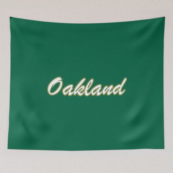 Artikelvorschau, Baseball Fan of Oakland White and Gold on Light Green entworfen und verkauft von gkillerb.