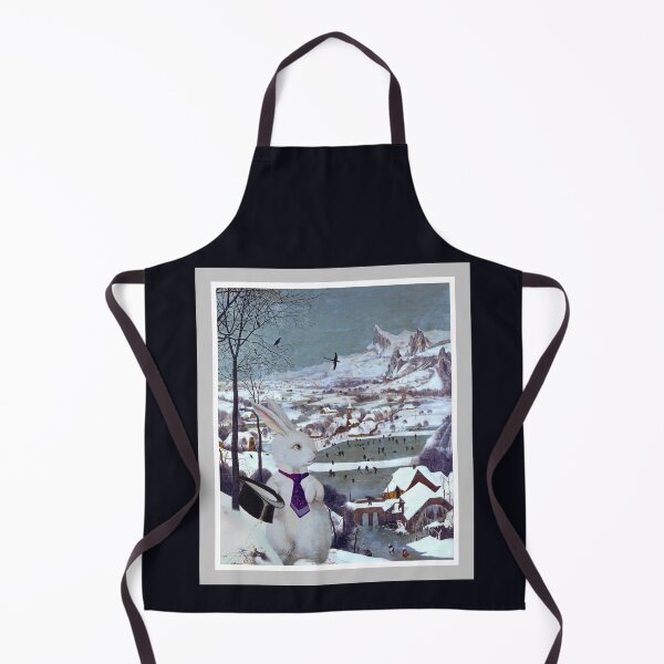 Item preview, Anthropomorphic Rabbit in the Snow - Composite Image designed and sold by TheCurators.