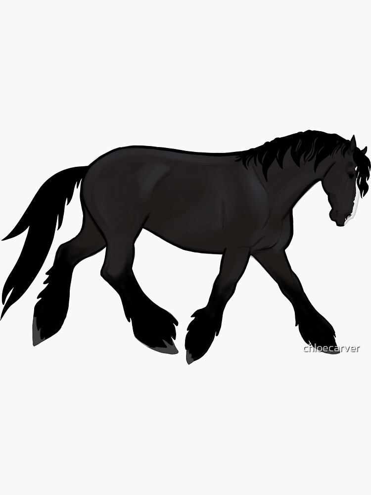 Ardennes War Horse Sticker for Sale by chloecarver