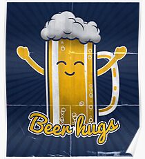 Beer Hugs Poster