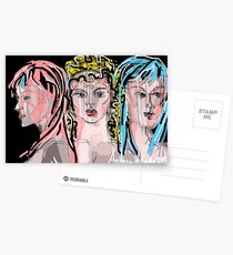 Artemis, Aphrodite & Athena Postcards