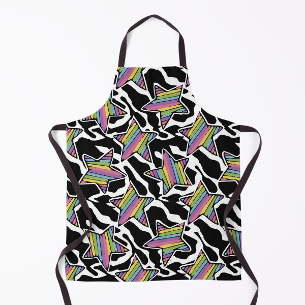Item preview, Glam Rock BABY Bright Pastel and Black Stars designed and sold by Pink Pineapple Works.