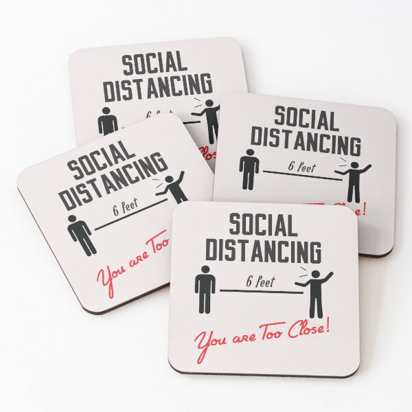 Item preview, social distancing 6 feet you are too close  designed and sold by ayaato.