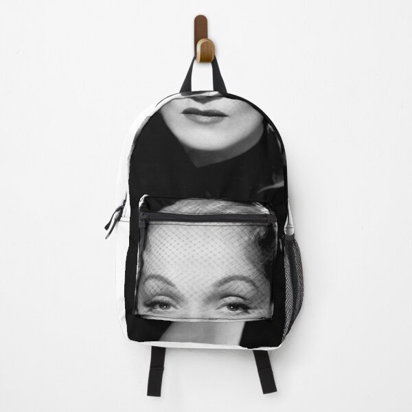Hollywood Movie Star Marlene Dietrich On Shirts Bags And Home Decor Backpack