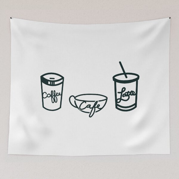 Item preview, Coffee, Cafe, Latte Cup Design designed and sold by Adventureco.