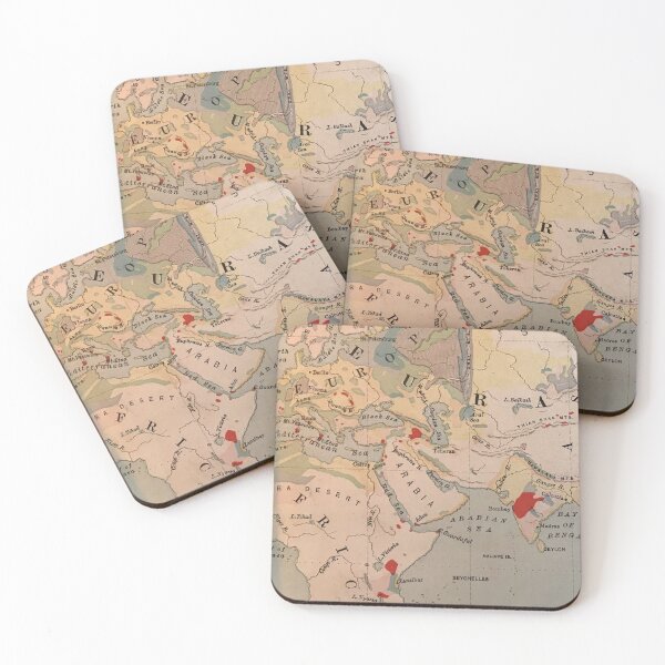 Item preview, Antique Map of Europe, Africa, India 1800s designed and sold by djrunnels.