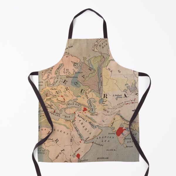 Item preview, Antique Map of Europe, Africa, India 1800s designed and sold by djrunnels.