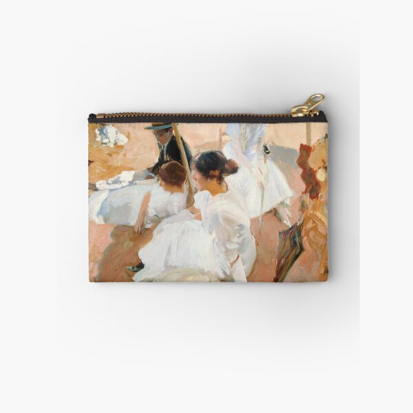 Artikelvorschau,   Joaquín Sorolla - Unter der Markise am Strand von Zarauz entworfen und verkauft von Impressionist Masters.