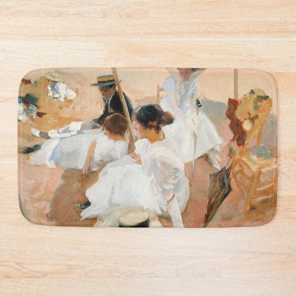 Item preview, Joaquín Sorolla - Under the awning, on the Beach at Zarauz designed and sold by Impressionist Masters.